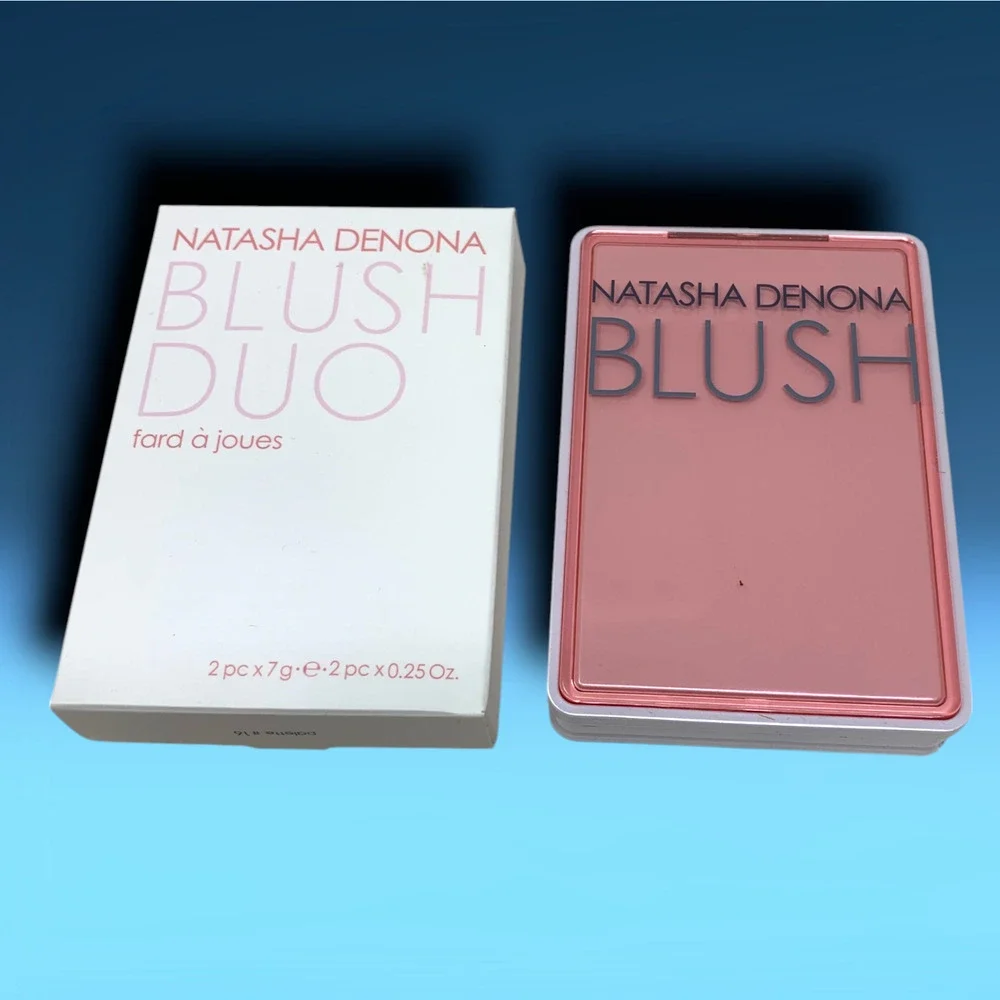 NEW Natasha Denona Powder Blush Highlight Duo Tou Tou Matte Nude Full Sz Boxed